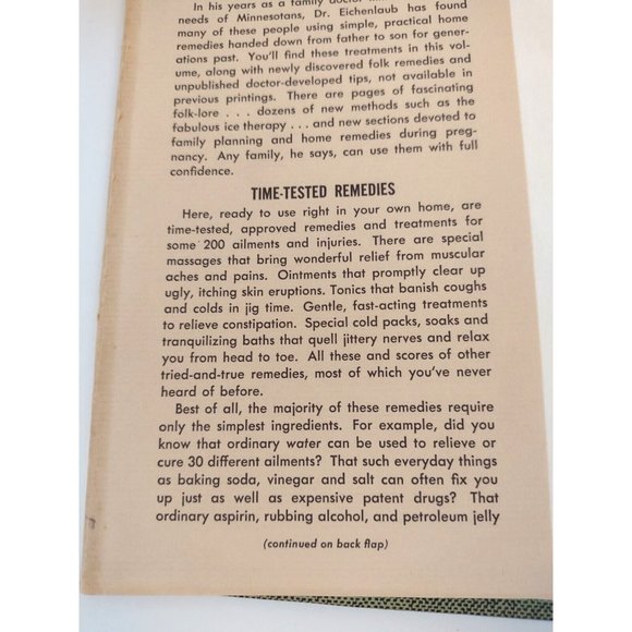 A Minnesota Doctor's Home Remedies for Common & Uncommon Ailments Hardcover 1972 - Picture 3 of 14